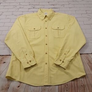 Brooks Brothers 1818 Button Down Shirt Mens Size L Western Pockets Heavy Work